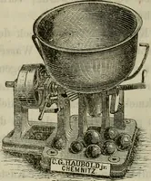 An illustration from Die Wollen- und Halbwollen- Stückfarberei in ihrem ganzen Umfange : Ein vorzugsweise practisches Hülfs- und Lehrbuch für Färbereitechniker, Tuch- und Wollwaarenfabrikanten und solche, die es werden wollen (1878)