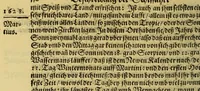 An illustration from Die zwey vnd zwäntzigste Schiffart das ist Historische Eygentliche Beschreibung der gewaltigen, mächtigen Schiffahrt, so vnder dem Admiral Iacob l'Hermite im 1623. 1624. 1625. vnd 1626. Jahr vmb die gantzen Welt beschehen. : Darinn aussführlichen von Adolph Deckern von Strassburg, der dieser Reyss eygner Person beygewohnt, Erzehlt wird, was sich bey solcher vontag zu Tag Merckwürdiges zugetragen vnd vorgangen. Mit vnterschiedlichen Kupfferstücken gezieret (1630)