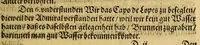 An illustration from Die zwey vnd zwäntzigste Schiffart das ist Historische Eygentliche Beschreibung der gewaltigen, mächtigen Schiffahrt, so vnder dem Admiral Iacob l'Hermite im 1623. 1624. 1625. vnd 1626. Jahr vmb die gantzen Welt beschehen. : Darinn aussführlichen von Adolph Deckern von Strassburg, der dieser Reyss eygner Person beygewohnt, Erzehlt wird, was sich bey solcher vontag zu Tag Merckwürdiges zugetragen vnd vorgangen. Mit vnterschiedlichen Kupfferstücken gezieret (1630)