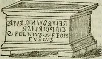 An illustration from Difesa dell' alfabeto degli antichi Toscani pubblicato nel MDCCXXXVII dall' autore del Museo etrusco : disapprovato dall' illustrissimo sig. marchese Scipione Maffei nel tomo V. delle sue Osservazioni letterarie, date in luce in Verona : con tavole e figure (1742)