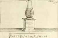 An illustration from Difesa dell' alfabeto degli antichi Toscani pubblicato nel MDCCXXXVII dall' autore del Museo etrusco : disapprovato dall' illustrissimo sig. marchese Scipione Maffei nel tomo V. delle sue Osservazioni letterarie, date in luce in Verona : con tavole e figure (1742)