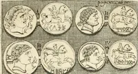An illustration from Difesa dell' alfabeto degli antichi Toscani pubblicato nel MDCCXXXVII dall' autore del Museo etrusco : disapprovato dall' illustrissimo sig. marchese Scipione Maffei nel tomo V. delle sue Osservazioni letterarie, date in luce in Verona : con tavole e figure (1742)