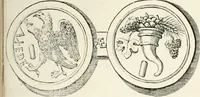 An illustration from Difesa dell' alfabeto degli antichi Toscani pubblicato nel MDCCXXXVII dall' autore del Museo etrusco : disapprovato dall' illustrissimo sig. marchese Scipione Maffei nel tomo V. delle sue Osservazioni letterarie, date in luce in Verona : con tavole e figure (1742)