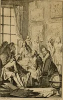 An illustration from Catalogue raisonné des differens effets curieux & rares contenus dans le cabinet de feu M. le chevalier de La Roque : ce cabinet renferme une collection considerable de tableaux, de desseins, & d'estampes des meilleurs maîtres; de figures de bronze & de marbre; de porcelaines anciennes ... de pierres ... de coquilles, & enfin de nombre d'autres morceaux interressans de divers genres (1745)