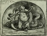 An illustration from The digressions of V., written for his own fun and that of his friends (1910)
