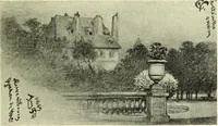 An illustration from The digressions of V., written for his own fun and that of his friends (1910)