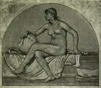 An illustration from The digressions of V., written for his own fun and that of his friends (1910)