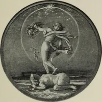 An illustration from The digressions of V. : written for his own fun and that of his friends (1910)