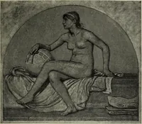 An illustration from The digressions of V. : written for his own fun and that of his friends (1910)