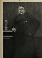 An illustration from The digressions of V. : written for his own fun and that of his friends (1910)