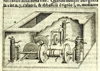 An illustration from Di Herone alessandrino De gli avtomati, ouero machine se moventi, libri due (1601)