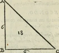 An illustration from Del modo di misvrare : le distantie, le superficie, i corpi, le piante, le prouincie, le prospettiue, & tutte le altre cose terrene, che possono occurrere a gli huomini, secondo le vere regole d'Euclide, & de gli altri piu lodati scrittori (1589)