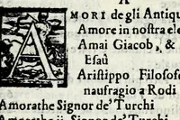 An illustration from Di Nicolao Granvcci di Lvcca l'eremita, la carcere, e'l diporto : opera nella quale si contengano nouelle & altre cose morali : con vn breve compendio de' fatti più notabili de' turchi sin' a tutto l'anno 1566 : la vita del Tambvrlano, di Scanderbeg, l'origine de' Cauallieri Hospitalari di Gierusalen, & la descrittione dell'isola di Malta .. (1569)
