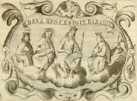 Picture 55 of 193 from D. Ioannis de Solorzano Pereira ... Emblemata centum, regio politica : ligneis laminis affabre caelata, vividisque et limitatis carminibus explicata, & singularibus commentarijs affatim illustrata : quibus, quicquid ad regum institutionem, et rectam reip. administrationem conducere & pertinere videtur, summo studio disseritur ... : cum quadruplici indice absolutissimo .. (1653), leaf 216