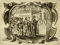 An illustration from D. Ioannis de Solorzano Pereira ... Emblemata centum, regio politica : ligneis laminis affabre caelata, vividisque et limitatis carminibus explicata, & singularibus commentarijs affatim illustrata : quibus, quicquid ad regum institutionem, et rectam reip. administrationem conducere & pertinere videtur, summo studio disseritur ... : cum quadruplici indice absolutissimo .. (1653)