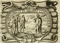 An illustration from D. Ioannis de Solorzano Pereira ... Emblemata centum, regio politica : ligneis laminis affabre caelata, vividisque et limitatis carminibus explicata, & singularibus commentarijs affatim illustrata : quibus, quicquid ad regum institutionem, et rectam reip. administrationem conducere & pertinere videtur, summo studio disseritur ... : cum quadruplici indice absolutissimo .. (1653)