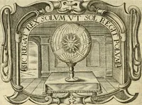 An illustration from D. Ioannis de Solorzano Pereira ... Emblemata centum, regio politica : ligneis laminis affabre caelata, vividisque et limitatis carminibus explicata, & singularibus commentarijs affatim illustrata : quibus, quicquid ad regum institutionem, et rectam reip. administrationem conducere & pertinere videtur, summo studio disseritur ... : cum quadruplici indice absolutissimo .. (1653)