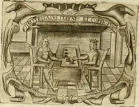 An illustration from D. Ioannis de Solorzano Pereira ... Emblemata centum, regio politica : ligneis laminis affabre caelata, vividisque et limitatis carminibus explicata, & singularibus commentarijs affatim illustrata : quibus, quicquid ad regum institutionem, et rectam reip. administrationem conducere & pertinere videtur, summo studio disseritur ... : cum quadruplici indice absolutissimo .. (1653)
