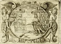An illustration from D. Ioannis de Solorzano Pereira ... Emblemata centum, regio politica : ligneis laminis affabre caelata, vividisque et limitatis carminibus explicata, & singularibus commentarijs affatim illustrata : quibus, quicquid ad regum institutionem, et rectam reip. administrationem conducere & pertinere videtur, summo studio disseritur ... : cum quadruplici indice absolutissimo .. (1653)