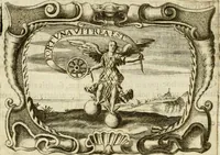 An illustration from D. Ioannis de Solorzano Pereira ... Emblemata centum, regio politica : ligneis laminis affabre caelata, vividisque et limitatis carminibus explicata, & singularibus commentarijs affatim illustrata : quibus, quicquid ad regum institutionem, et rectam reip. administrationem conducere & pertinere videtur, summo studio disseritur ... : cum quadruplici indice absolutissimo .. (1653)