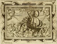 Picture 172 of 193 from D. Ioannis de Solorzano Pereira ... Emblemata centum, regio politica : ligneis laminis affabre caelata, vividisque et limitatis carminibus explicata, & singularibus commentarijs affatim illustrata : quibus, quicquid ad regum institutionem, et rectam reip. administrationem conducere & pertinere videtur, summo studio disseritur ... : cum quadruplici indice absolutissimo .. (1653), leaf 803