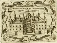 An illustration from D. Ioannis de Solorzano Pereira ... Emblemata centum, regio politica : ligneis laminis affabre caelata, vividisque et limitatis carminibus explicata, & singularibus commentarijs affatim illustrata : quibus, quicquid ad regum institutionem, et rectam reip. administrationem conducere & pertinere videtur, summo studio disseritur ... : cum quadruplici indice absolutissimo .. (1653)