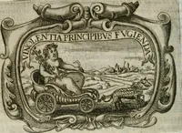 An illustration from D. Ioannis de Solorzano Pereira ... Emblemata centum, regio politica : Aeneis laminis affabre caelata, vividisque, et limatis carminibus explicita, & singularibus commentariis affatim illutrata : quibus, quicquid ad regum institutionem, et rectam reip. administrationem conducere, & pertinere videtur, summo studio disseritur ... cùm quadruplici indice absolutissimo ... (1653)