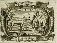 An illustration from D. Ioannis de Solorzano Pereira ... Emblemata centum, regio politica : Aeneis laminis affabre caelata, vividisque, et limatis carminibus explicita, & singularibus commentariis affatim illutrata : quibus, quicquid ad regum institutionem, et rectam reip. administrationem conducere, & pertinere videtur, summo studio disseritur ... cùm quadruplici indice absolutissimo ... (1653)
