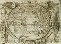 An illustration from D. Ioannis de Solorzano Pereira ... Emblemata centum, regio politica : Aeneis laminis affabre caelata, vividisque, et limatis carminibus explicita, & singularibus commentariis affatim illutrata : quibus, quicquid ad regum institutionem, et rectam reip. administrationem conducere, & pertinere videtur, summo studio disseritur ... cùm quadruplici indice absolutissimo ... (1653)