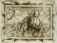 Picture 171 of 193 from D. Ioannis de Solorzano Pereira ... Emblemata centum, regio politica : Aeneis laminis affabre caelata, vividisque, et limatis carminibus explicita, & singularibus commentariis affatim illutrata : quibus, quicquid ad regum institutionem, et rectam reip. administrationem conducere, & pertinere videtur, summo studio disseritur ... cùm quadruplici indice absolutissimo ... (1653), leaf 805