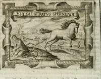 An illustration from D. Ioannis de Solorzano Pereira ... Emblemata centum, regio politica : Aeneis laminis affabre caelata, vividisque, et limatis carminibus explicita, & singularibus commentariis affatim illutrata : quibus, quicquid ad regum institutionem, et rectam reip. administrationem conducere, & pertinere videtur, summo studio disseritur ... cùm quadruplici indice absolutissimo ... (1653)