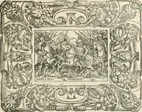 An illustration from Dion historien grec, Des faictz & gestes insignes des Romains : redvictz par annalles et consulatz, commençant au consulat de Lucius Cotta & Lucius Torquatus ... (1542)