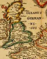 An illustration from Dionysiou Oikoumenes periegesis = Dionysii Orbis descriptio : commentario critico & geographico (in quo controversiae pleraeque quae in veteri geographia occurrunt explicantur, & obscura plurima elucidantur) ac tabulis illustrata (1658)