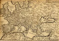 An illustration from Dionysiou Oikoumenes periegesis = Dionysii Orbis descriptio : commentario critico & geographico (in quo controversiae pleraeque quae in veteri geographia occurrunt explicantur, & obscura plurima elucidantur) ac tabulis illustrata (1658)