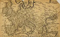 An illustration from Dionysiou Oikoumenes periegesis = Dionysii Orbis descriptio : commentario critico & geographico (in quo controversiae pleraeque quae in veteri geographia occurrunt explicantur, & obscura plurima elucidantur) ac tabulis illustrata (1658)