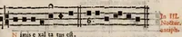 An illustration from Directorium chori : ad usum omnium ecclesiarum, tam cathedralium, quam collegiatarum, nuper restitutum, & nunc secundo in lucem editum (1589)