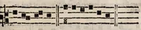 An illustration from Directorium chori : ad usum omnium ecclesiarum, tam cathedralium, quam collegiatarum, nuper restitutum, & nunc secundo in lucem editum (1589)