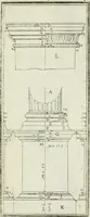 An illustration from Direzioni a' giovani studenti nel disegno dell'architettura civile, nell'Accademia Clementina dell'Instituto della scienze (1753)