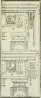 An illustration from Direzioni a' giovani studenti nel disegno dell'architettura civile, nell'Accademia Clementina dell'Instituto della scienze (1753)