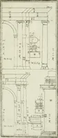 An illustration from Direzioni a' giovani studenti nel disegno dell'architettura civile, nell'Accademia Clementina dell'Instituto della scienze (1753)
