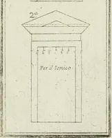 An illustration from Direzioni a' giovani studenti nel disegno dell'architettura civile, nell'Accademia Clementina dell'Instituto della scienze (1753)