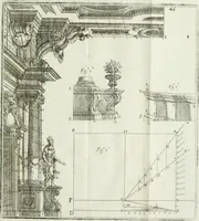 An illustration from Direzioni a' giovani studenti nel disegno dell'architettura civile, nell'Accademia Clementina dell'Instituto della scienze (1753)