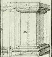 An illustration from Direzioni a' giovani studenti nel disegno dell'architettura civile, nell'Accademia Clementina dell'Instituto della scienze (1753)