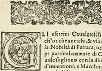 An illustration from Discordia svperata : torneo combattuto in Ferrara in carneuale del anno 1635 (1635)