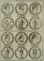 An illustration from Discorsi del S. Don Antonio Agostini sopra le medaglie et altre anticaglie divisi in XI dialoghi : tradotti dalla lingua spagnuola nell'italiana con l'aggiunta di molti ritratti di belle, et rare medaglie .. (1592)