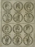 An illustration from Discorsi del S. Don Antonio Agostini sopra le medaglie et altre anticaglie divisi in XI dialoghi : tradotti dalla lingua spagnuola nell'italiana con l'aggiunta di molti ritratti di belle, et rare medaglie .. (1592)
