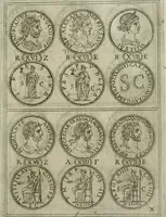 An illustration from Discorsi del S. Don Antonio Agostini sopra le medaglie et altre anticaglie divisi in XI dialoghi : tradotti dalla lingua spagnuola nell'italiana con l'aggiunta di molti ritratti di belle, et rare medaglie .. (1592)