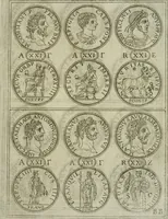 An illustration from Discorsi del S. Don Antonio Agostini sopra le medaglie et altre anticaglie divisi in XI dialoghi : tradotti dalla lingua spagnuola nell'italiana con l'aggiunta di molti ritratti di belle, et rare medaglie .. (1592)