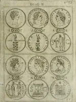 An illustration from Discorsi del S. Don Antonio Agostini sopra le medaglie et altre anticaglie divisi in XI dialoghi : tradotti dalla lingua spagnuola nell'italiana con l'aggiunta di molti ritratti di belle, et rare medaglie .. (1592)