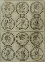 An illustration from Discorsi del S. Don Antonio Agostini sopra le medaglie et altre anticaglie divisi in XI dialoghi : tradotti dalla lingua spagnuola nell'italiana con l'aggiunta di molti ritratti di belle, et rare medaglie .. (1592)